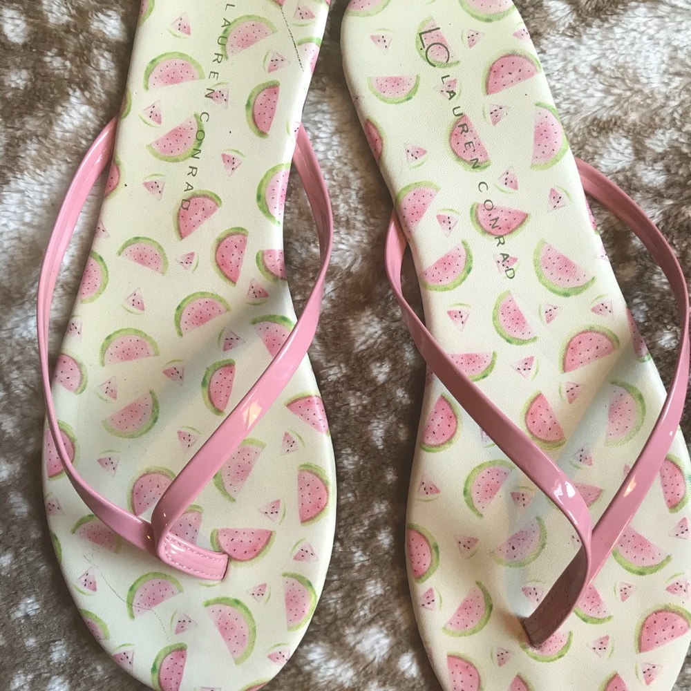 Watermelon Lauren Conrad Flip Flops